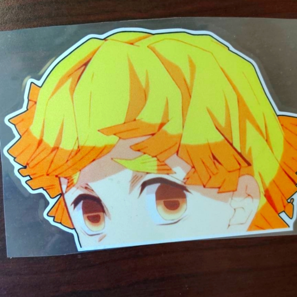 Zenitsu Demon Slayer Car Sticker Anime